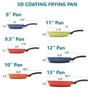 MADE IN KOREA Nonstick 3D Diamond Coating Wok Frying Pan Cookware