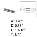 Marine Boat 1/4" Dome Head Stud Receiver Wire Cable Railing Stainless Steel T316