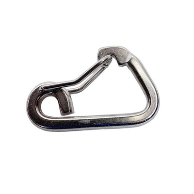 3/8" Harness Clip Spring Gate Snap Hook Carabiner Hook Stainless Steel T316