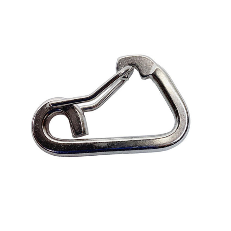 3/8" Harness Clip Spring Gate Snap Hook Carabiner Hook Stainless Steel T316