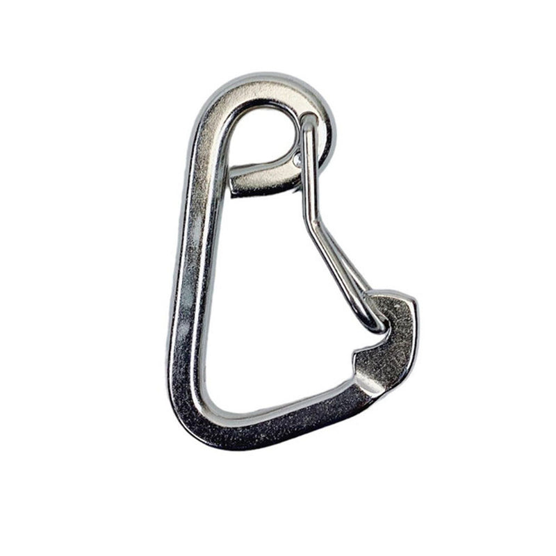 3/8" Harness Clip Spring Gate Snap Hook Carabiner Hook Stainless Steel T316
