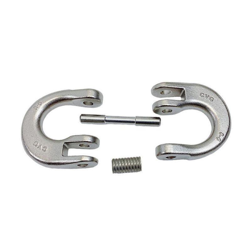 Stainless Steel T318LN 1/4" Hammerlock Coupling Link Connecting Link 1980 Lb WLL