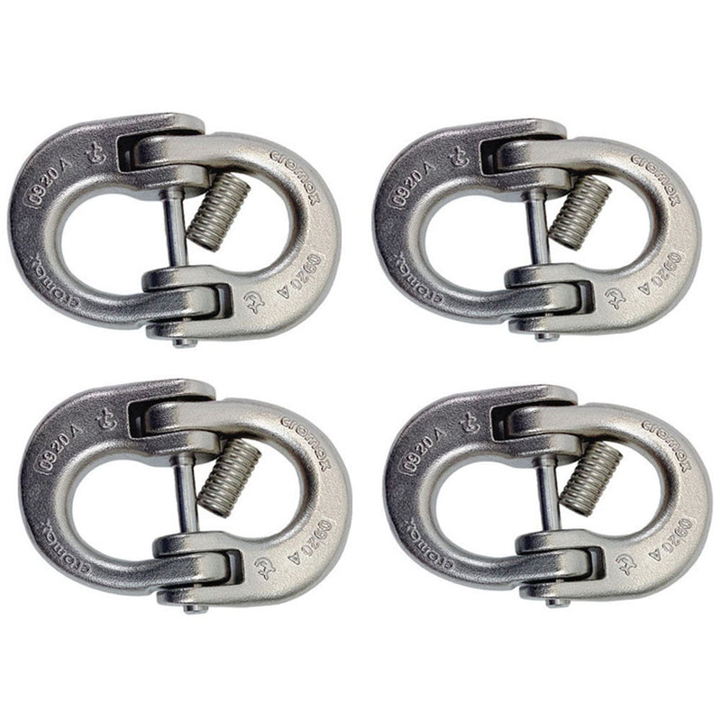 Stainless Steel T318LN 5/16" Hammerlock Coupling Link Connecting 3410Lb WLL 4Pcs