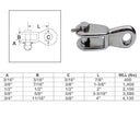 Marine Grade Rigging Toggle Lifting Rigging Stainless Steel T316