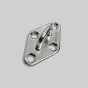 4 Pcs Marine T316 Stainless Steel Formed And Welding 5/16" Diamond Pad Eye Welded Eye Pad Lifting Rigging