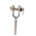 4 Pcs T316 Stainless Steel 3/8" Drop Forged Turnbuckle Jaw LEFT HAND Thread 1,200 Lbs WLL