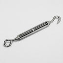 Marine T316 Stainless Steel 3/8" Hook Eye Turnbuckle 700 Lbs WLL Rigging Lifting Hook