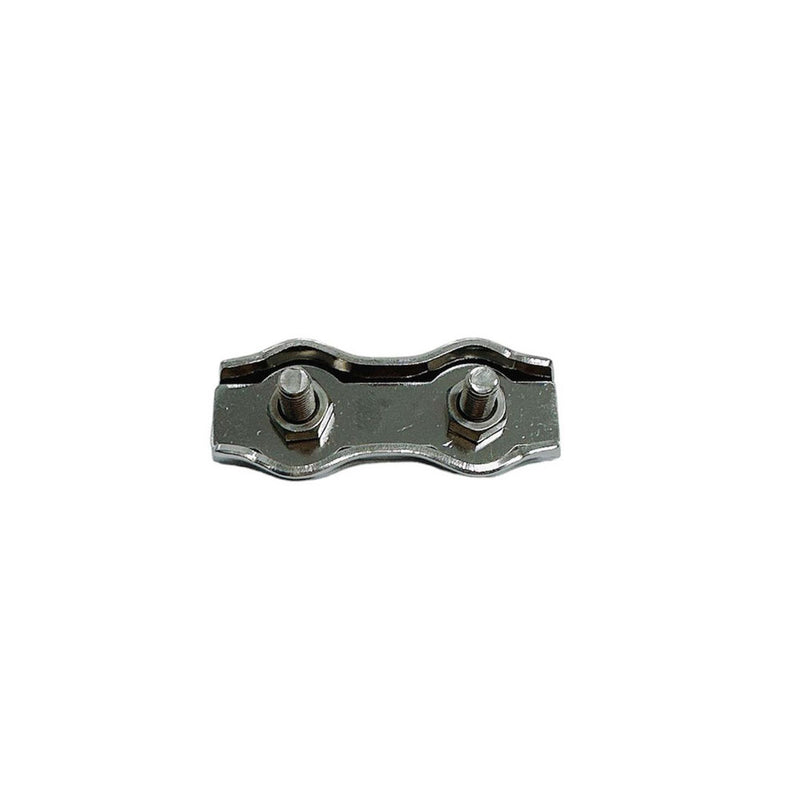 Stainless Steel Duplex 2-Post Cable Clamp,Wire Rope Cable Clamp 1/16"-3/32" 4Pcs