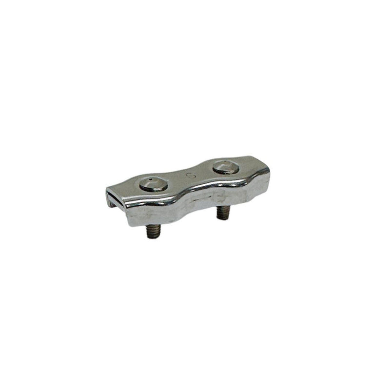 Stainless Steel Duplex 2-Post Cable Clamp,Wire Rope Cable Clamp 1/16"-3/32" 4Pcs