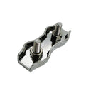 Stainless Steel Duplex 2-Post Cable Wire Clamp,Wire Rope Clip Cable Clamp 3/16"