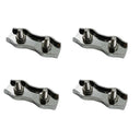 Stainless Steel Duplex 2-Post Cable Wire Clamp,Wire Rope Cable Clamp 3/16" 4 Pcs