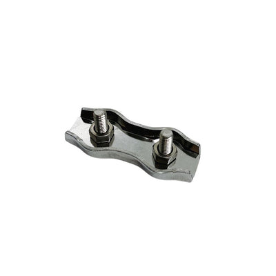 Stainless Steel Duplex 2-Post Cable Wire Clamp,Wire Rope Cable Clamp 3/16" 4 Pcs