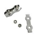 Stainless Steel Duplex 2-Post Cable Wire Clamp,Wire Rope Cable Clamp 3/16" 4 Pcs