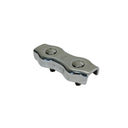 Stainless Steel Duplex 2-Post Cable Wire Clamp,Wire Rope Cable Clamp 1/4" 4 Pcs