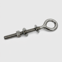 4 Pcs Marine T316 Stainless Steel 3/8" x 4" Plain Eye Bolt Screw 1,000 Lbs WLL Lifting