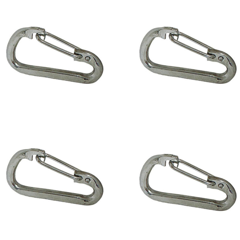 Marine 3/8" Spring Clip 350 Lbs WLL Rigging Lift Link Stainless Steel T316 4 Pcs