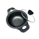 7" (18cm) Nonstick Saucepan with Lid, Heavy Gauge Marble Coating Sauce Pot, Venice Soup Pot & Stockpot for Everyday Cooking