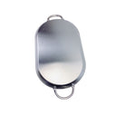 11-1/2" x 19" Stainless Steel Oval Serving Platter – Ottoman Tray with Handles for Kitchen, Parties & Decorative Display