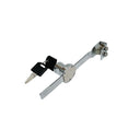 Sliding Glass Door Lock Display Case Lock Ratchet Lock, Chrome Finish, Security