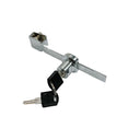 Sliding Glass Door Lock Display Case Lock Ratchet Lock, Chrome Finish, Security