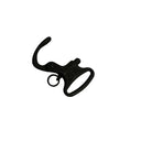 600 Lb WLL Mini Fixed Snap Shackle Matte Black Coated Quick Release