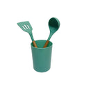 TURQUOISE Silicone Kitchen Utensil Spatula Pasta Serving Tong Whisk 12 Pc Set