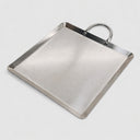 12"L x 12"W Stainless Steel Square Serving Platter, Ottoman Tray with Handle for Kitchen, Parties & Decorative Display