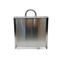12"L x 12"W Stainless Steel Square Serving Platter, Ottoman Tray with Handle for Kitchen, Parties & Decorative Display