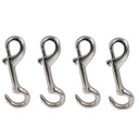 Marine Boat 5"L Bolt Snap Hook Open Eye Bolt Hook Snap Lock Stainless Steel 4Pcs