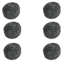 6 Pack Stainless Steel Wool Scrubber, Scrubbing Scouring Pad,Steel Wool Scrubber