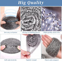 6 Pack Stainless Steel Wool Scrubber, Scrubbing Scouring Pad,Steel Wool Scrubber