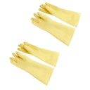 2 Pairs 13.5" Cleaning Gloves, Reusable Rubber Dish Gloves,Latex Non-Slip Gloves