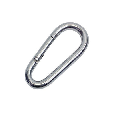Marine 3/16" Pear Shape Snap Hook Carabiner Connector Stainless Steel T316
