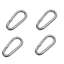 Marine 1/4" Pear Shape Snap Hook Carabiner Connector Stainless Steel T316 4 Pcs