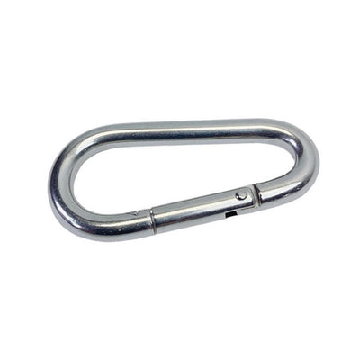 Marine 1/4" Pear Shape Snap Hook Carabiner Connector Stainless Steel T316 4 Pcs