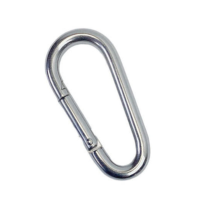 Marine 1/4" Pear Shape Snap Hook Carabiner Connector Stainless Steel T316 4 Pcs