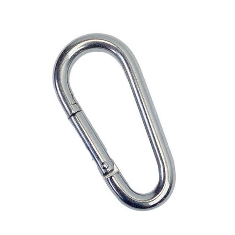 Marine 1/4" Pear Shape Snap Hook Carabiner Connector Stainless Steel T316 4 Pcs