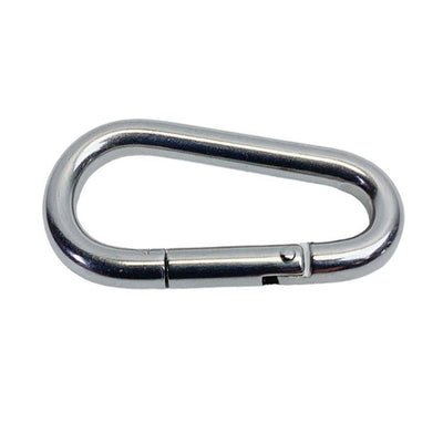 Marine 1/4" Pear Shape Snap Hook Carabiner Connector Stainless Steel T316 4 Pcs