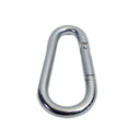 Marine 5/16" Pear Shape Snap Hook Carabiner Connector Stainless Steel T316 4 Pcs