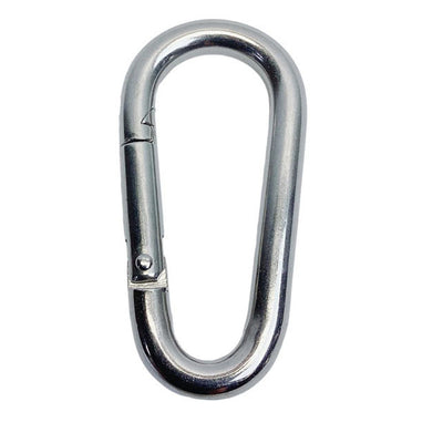 Marine 7/16" Pear Shape Snap Hook Carabiner Connector Stainless Steel T316 4 Pcs