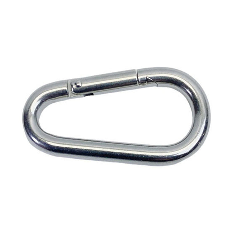 Marine 7/16" Pear Shape Snap Hook Carabiner Connector Stainless Steel T316 4 Pcs