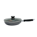 10" (26CM) Non-Stick Frying Pan with Glass Lid – Cooking Skillet Pot for Kitchen Cookware Set