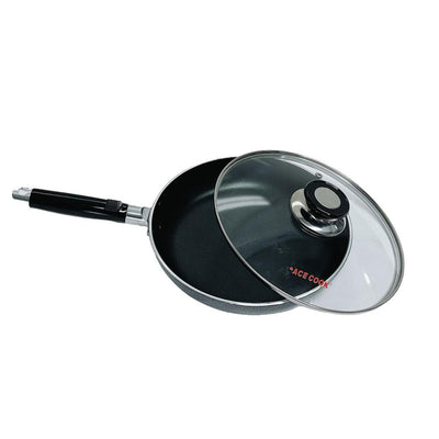 11" (28CM) Non-Stick Frying Pan with Glass Lid – Cooking Skillet Pot for Kitchen Cookware Set