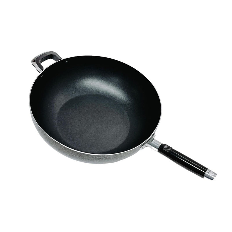 13.5" Nonstick Wok Pan W/ Lid Deep Frying Pan W/ Handle,Skillet,Dishwasher Safe