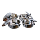 Kitchen Stainless Steel 8QT/10QT/12QT/14QT Boiling Pot,Stockpot with Lids Set