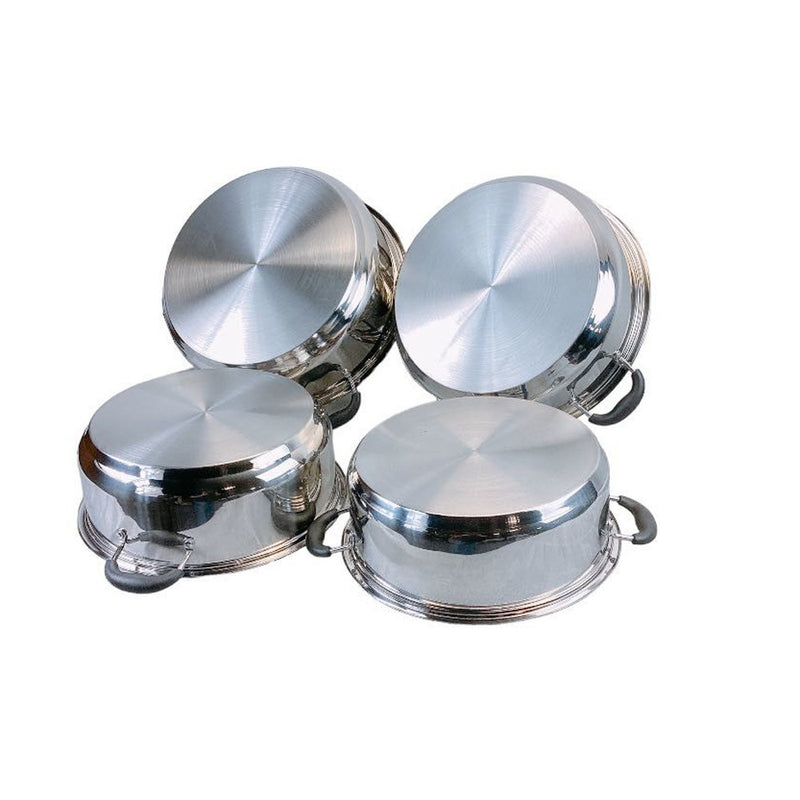 Kitchen Stainless Steel 8QT/10QT/12QT/14QT Boiling Pot,Stock pot with Lids Set