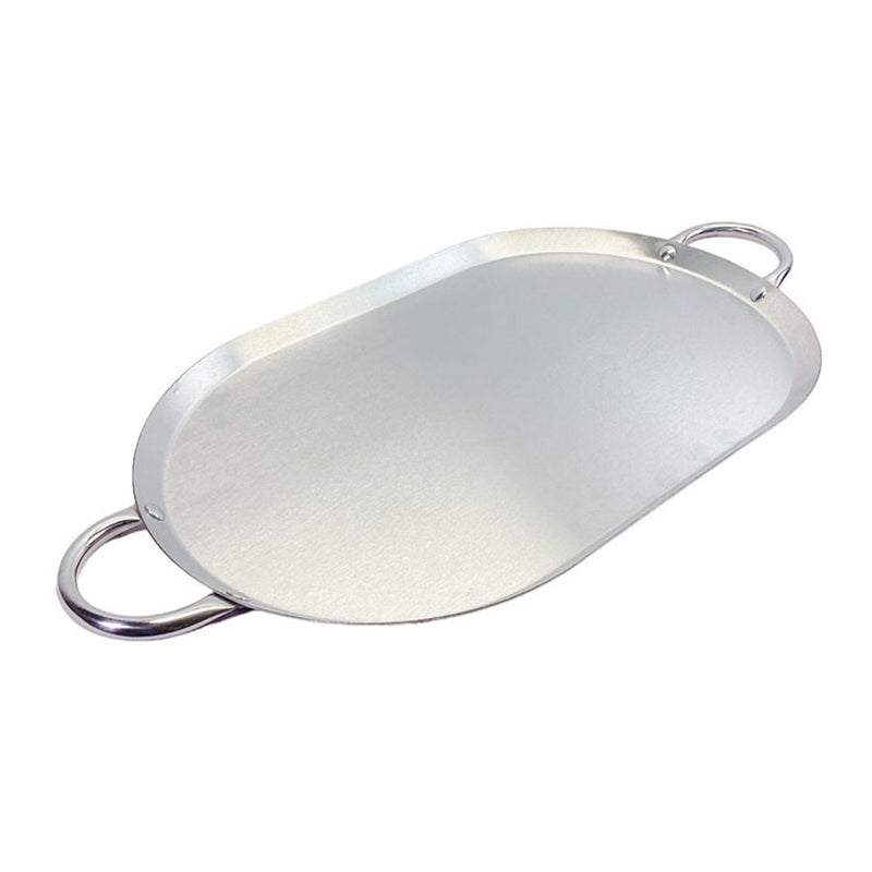 Stainless Steel Oval Serving Tray & To Warm Tortillas 21" x 13"