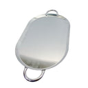 21" x 13" Stainless Steel Oval Serving Platter, Ottoman Tray with Handles for Kitchen, Parties & Decorative Display