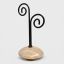 Adult Neck Block Display with Finial, Contemporary Retail Store Fixture for Jewelry, Scarves & Accessories