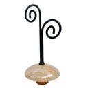 Adult Neck Block Display with Finial, Contemporary Retail Store Fixture for Jewelry, Scarves & Accessories